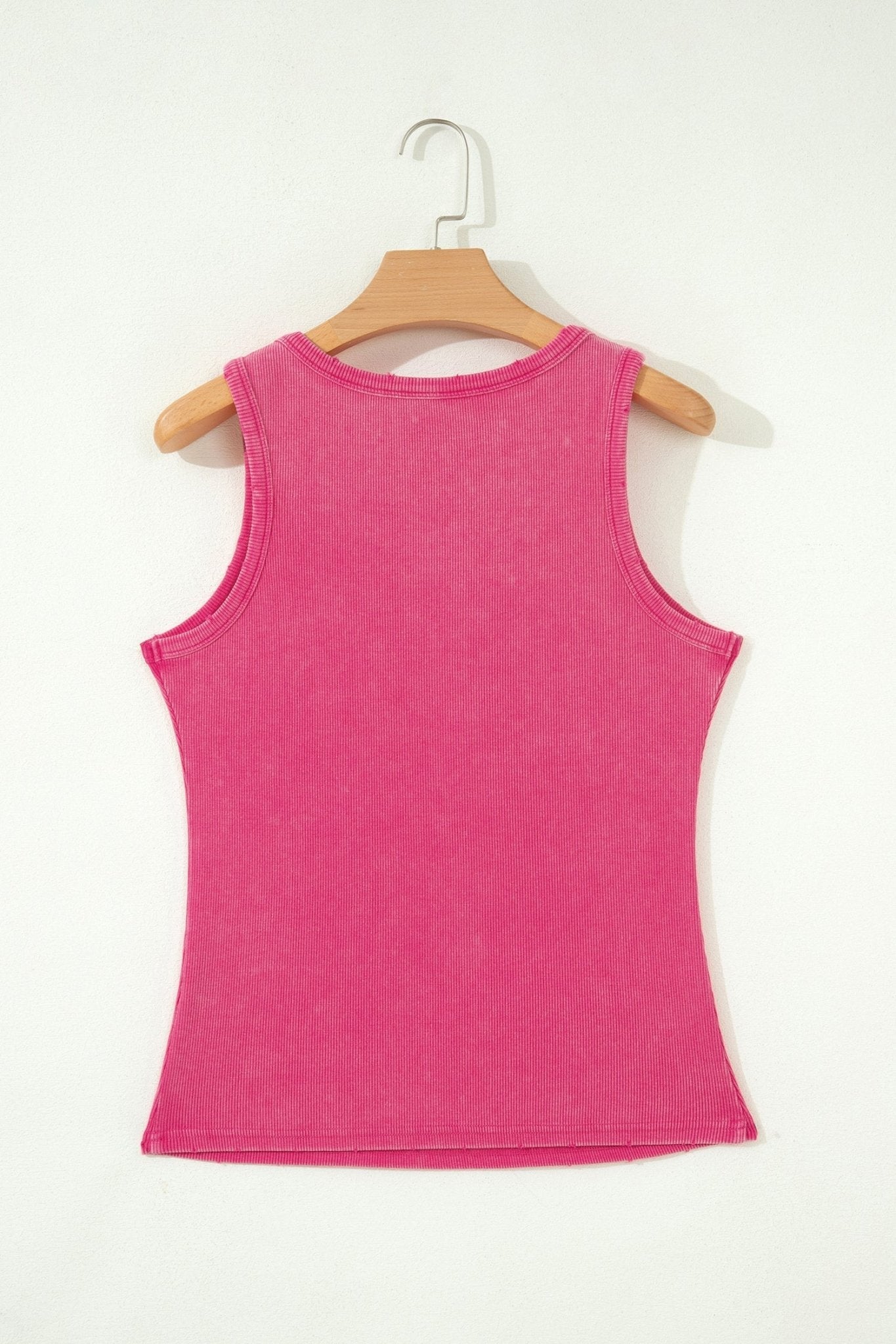 Solid Distressed Ribbed Mineral Wash Tank - Rooted & Reckless Co.