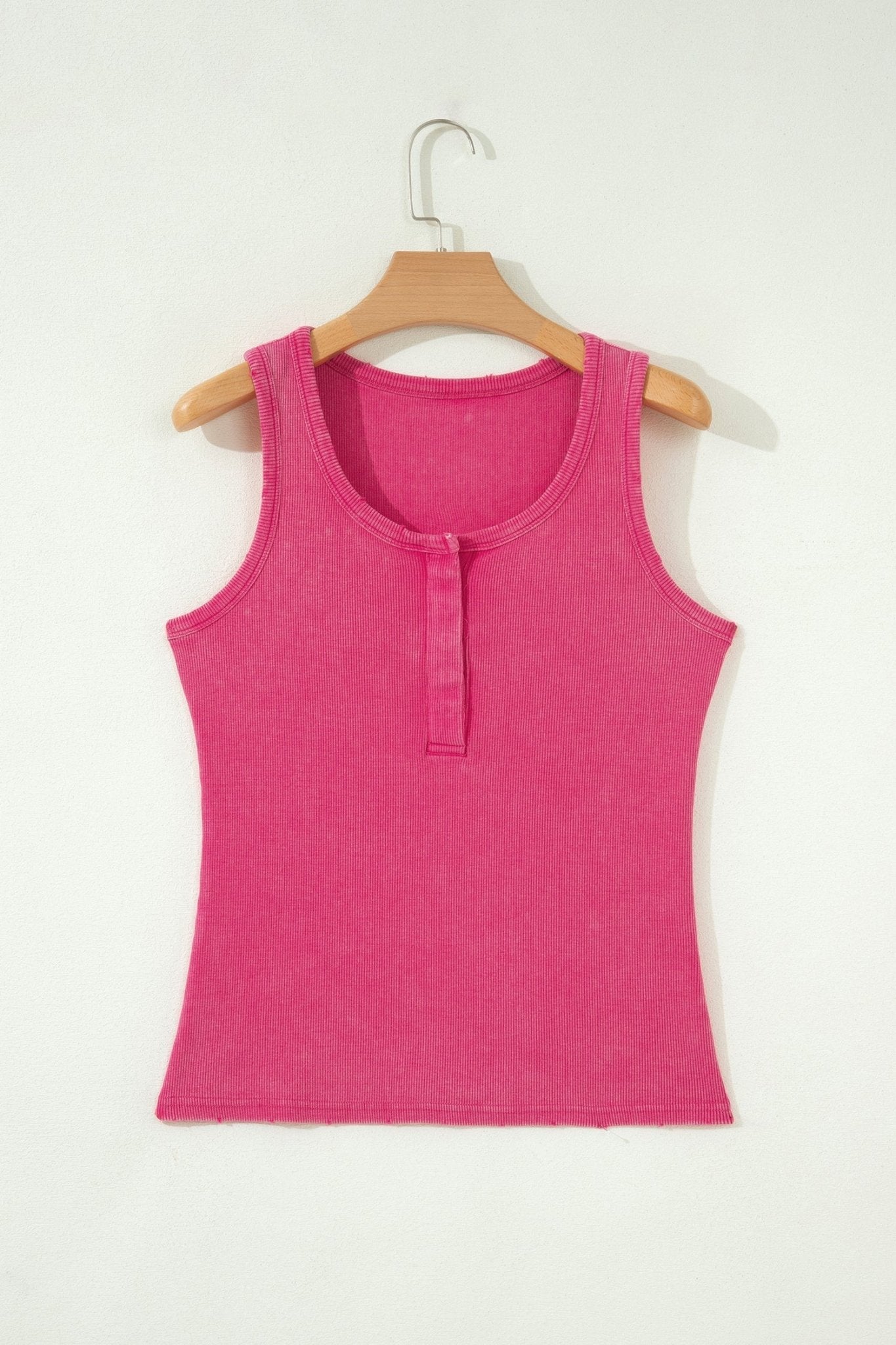 Solid Distressed Ribbed Mineral Wash Tank - Rooted & Reckless Co.