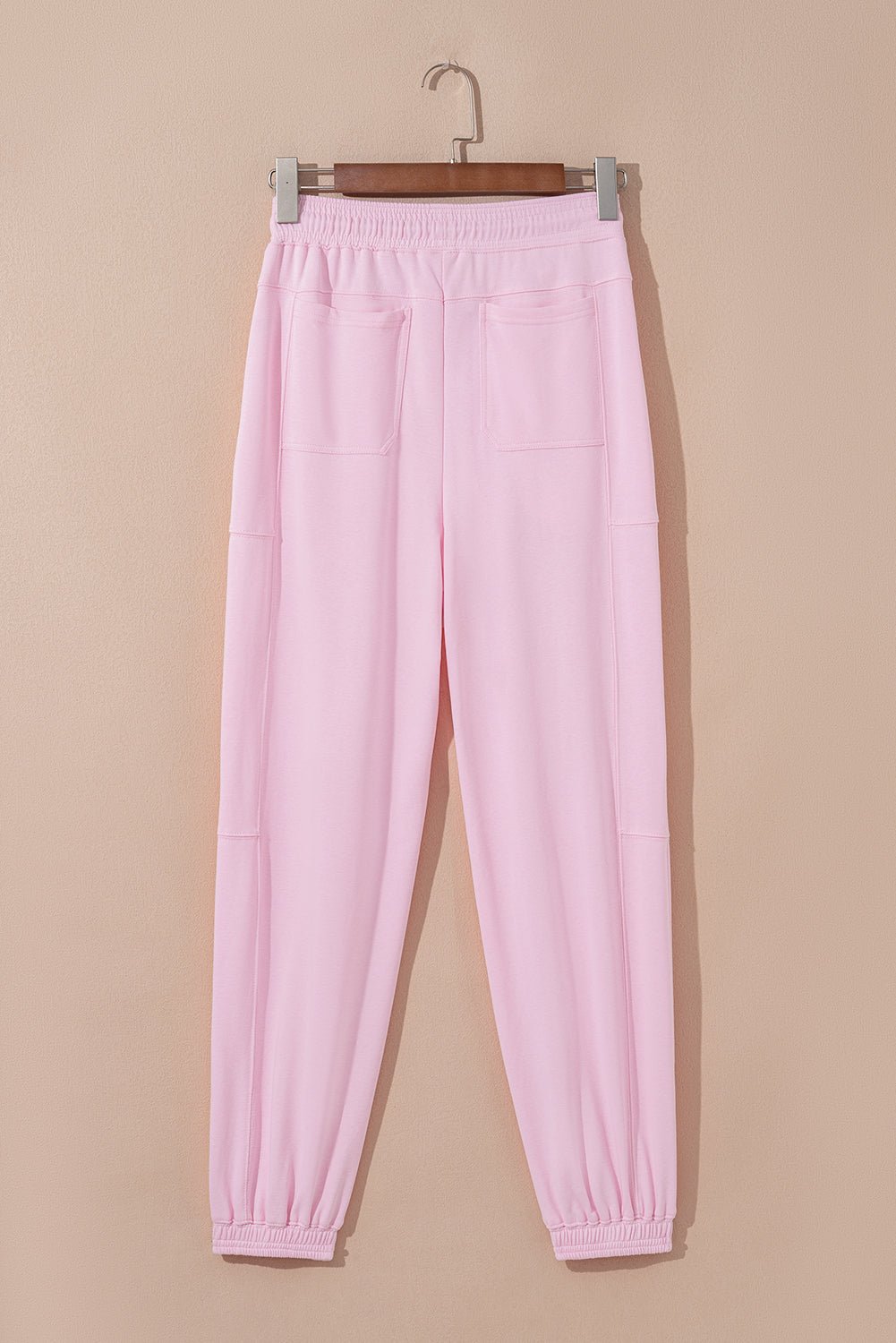 Solid Drawstring Elastic Waist Jogger Pants - Rooted & Reckless Co.