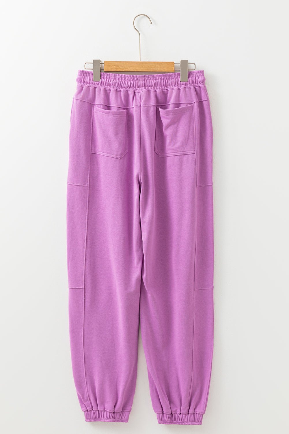 Solid Drawstring Elastic Waist Jogger Pants - Rooted & Reckless Co.