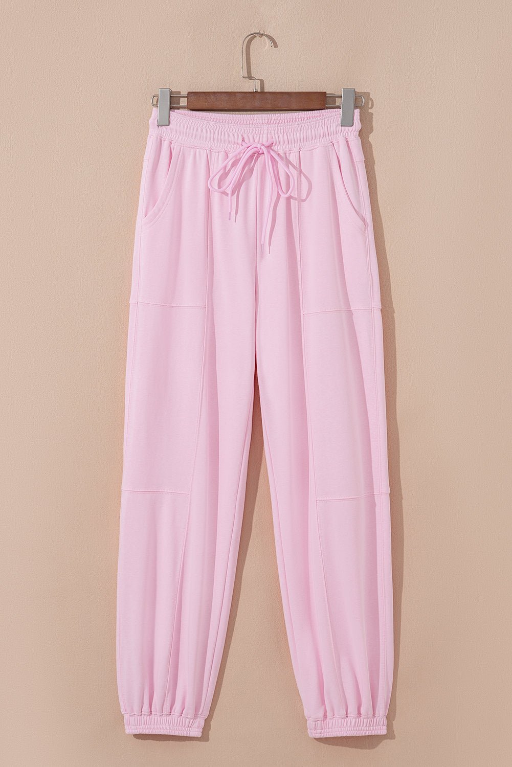 Solid Drawstring Elastic Waist Jogger Pants - Rooted & Reckless Co.
