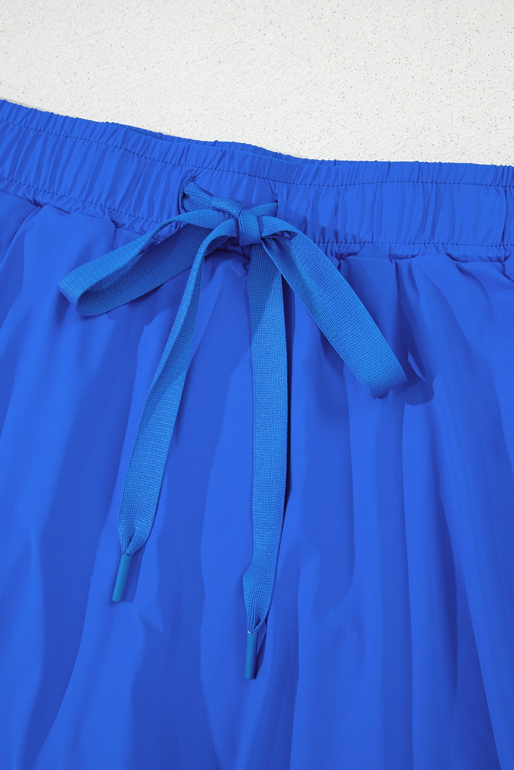 Solid Drawstring Elastic Waist Lined Tennis Skort - Rooted & Reckless Co.