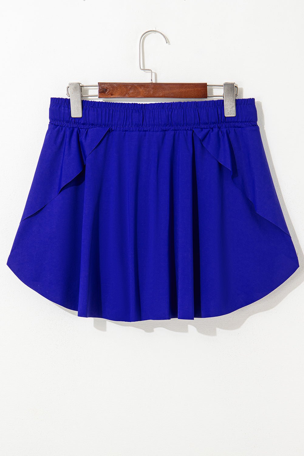 Solid Drawstring Elastic Waist Lined Tennis Skort - Rooted & Reckless Co.