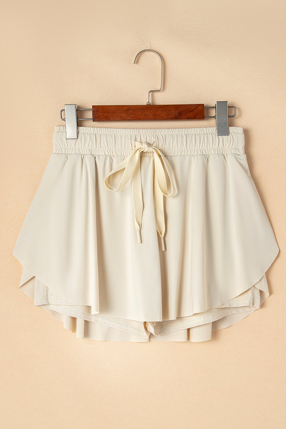 Solid Drawstring Elastic Waist Lined Tennis Skort - Rooted & Reckless Co.