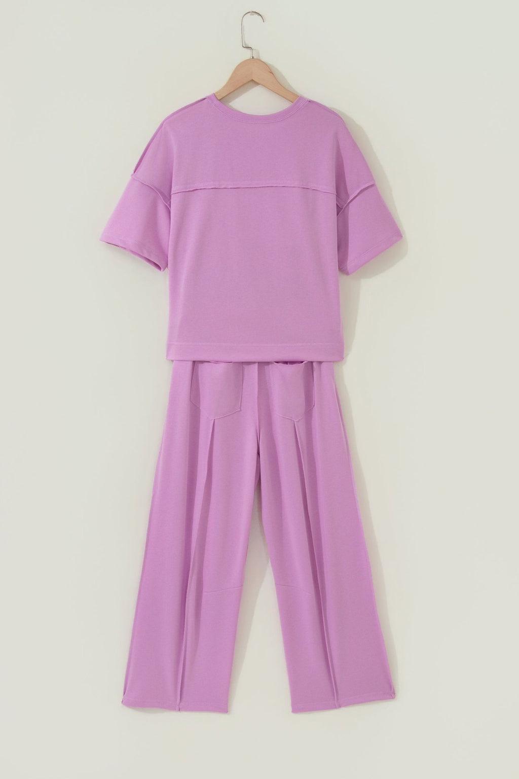 Solid Drop Shoulder Boxy Tee & Barrel Pants Set - Rooted & Reckless Co.