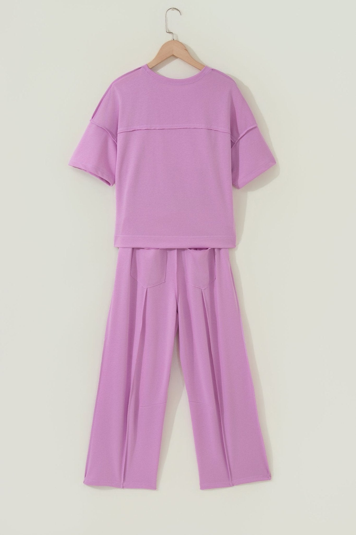 Solid Drop Shoulder Boxy Tee & Barrel Pants Set - Rooted & Reckless Co.