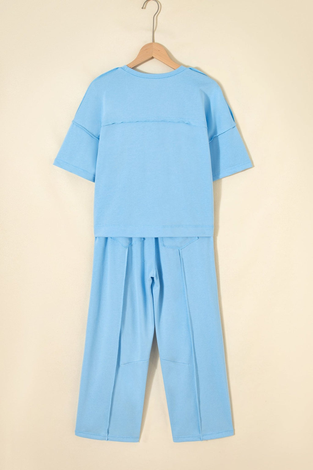 Solid Drop Shoulder Boxy Tee & Barrel Pants Set - Rooted & Reckless Co.