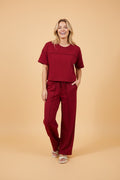 Solid Drop Shoulder Boxy Tee & Barrel Pants Set - Rooted & Reckless Co.