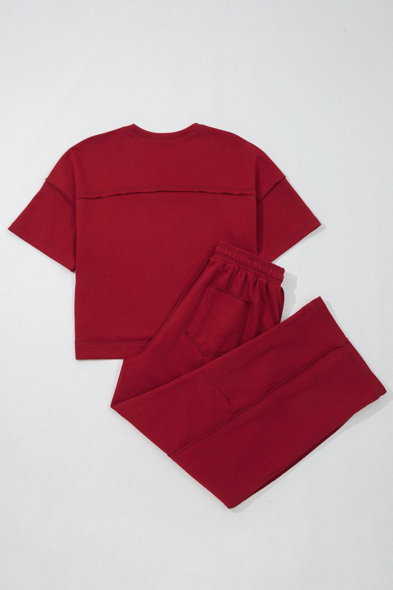 Solid Drop Shoulder Boxy Tee & Barrel Pants Set - Rooted & Reckless Co.