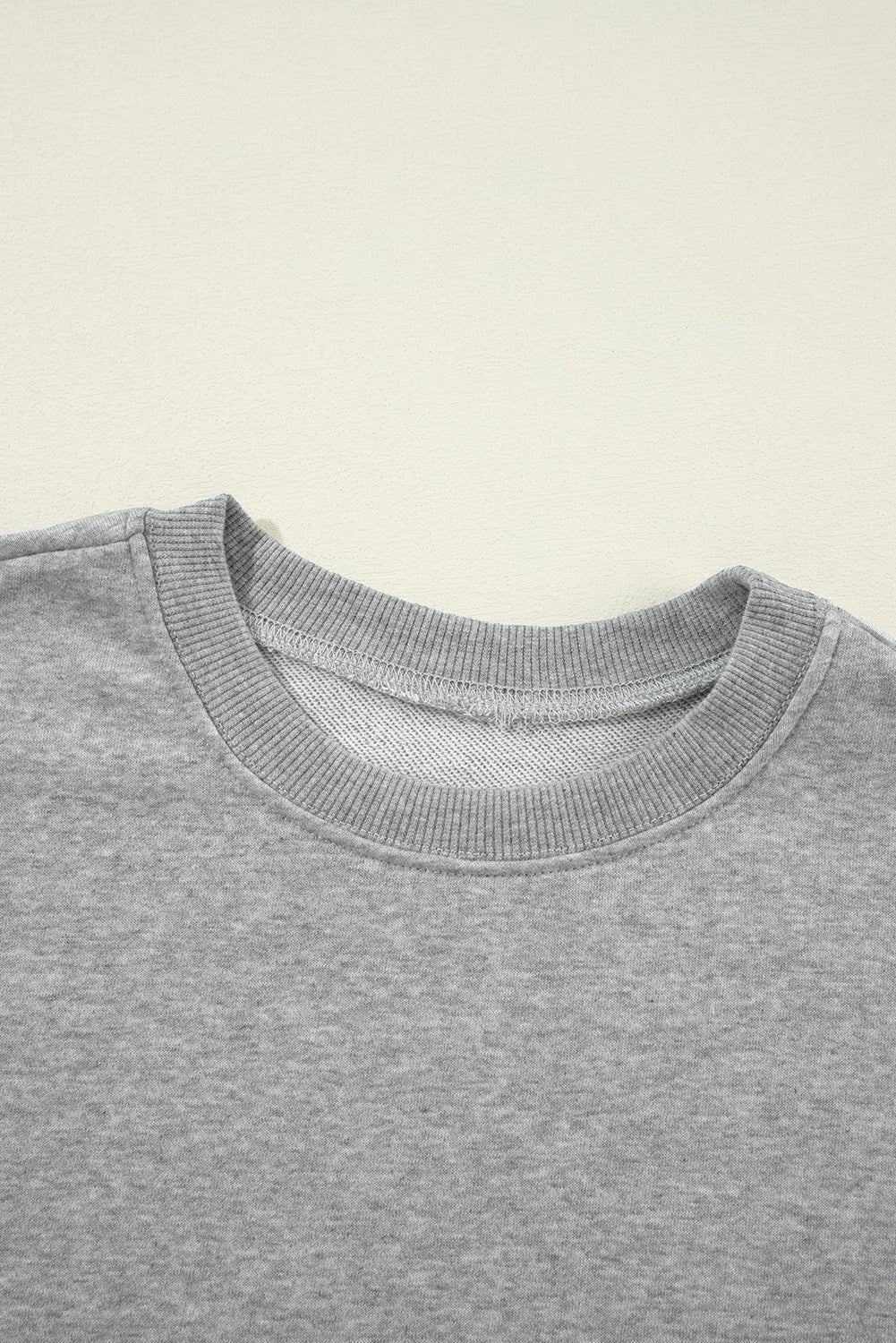 Solid Drop Shoulder Crewneck Pullover Sweatshirt - Rooted & Reckless Co.