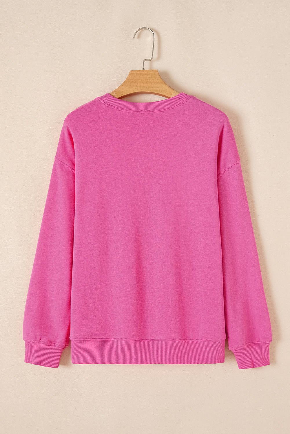 Solid Drop Shoulder Crewneck Pullover Sweatshirt - Rooted & Reckless Co.