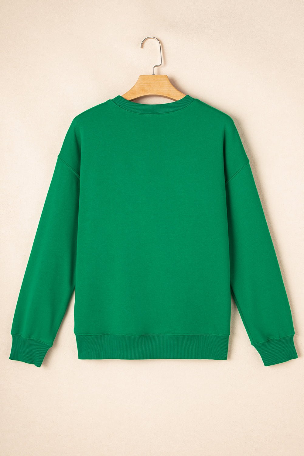Solid Drop Shoulder Crewneck Pullover Sweatshirt - Rooted & Reckless Co.