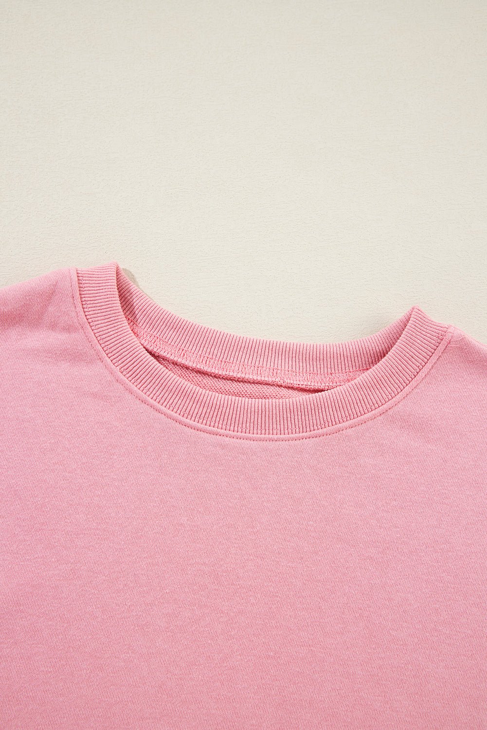 Solid Drop Shoulder Crewneck Pullover Sweatshirt - Rooted & Reckless Co.