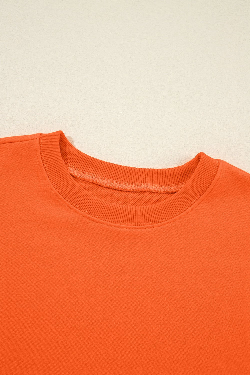 Solid Drop Shoulder Crewneck Pullover Sweatshirt - Rooted & Reckless Co.