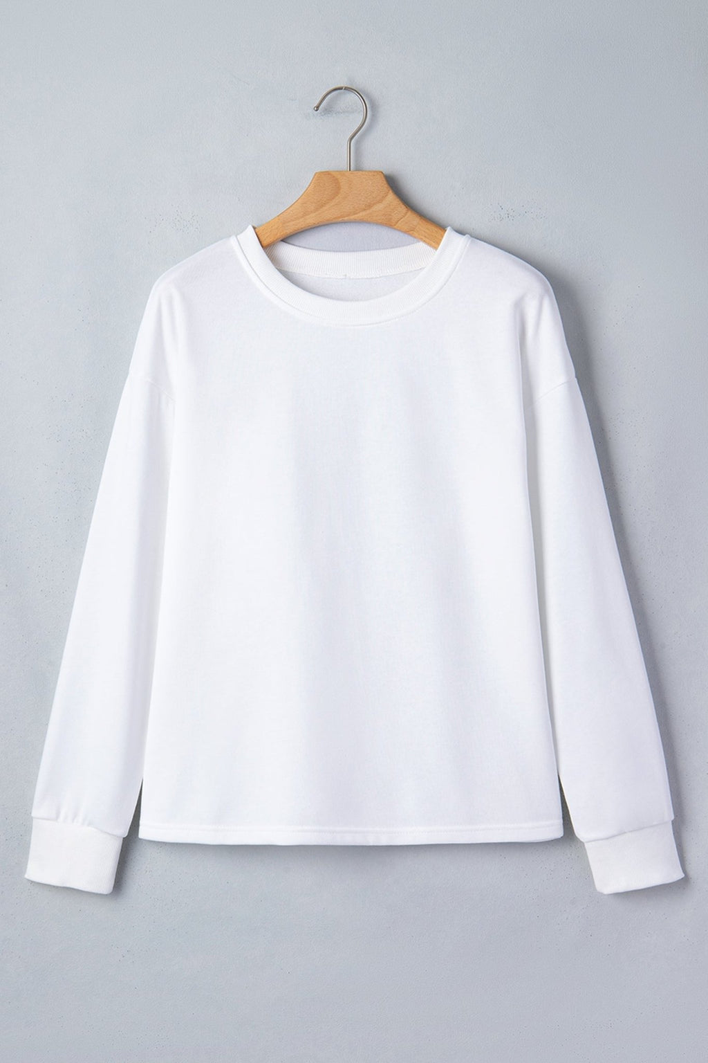 Solid Drop Shoulder Long Sleeve Top - Rooted & Reckless Co.