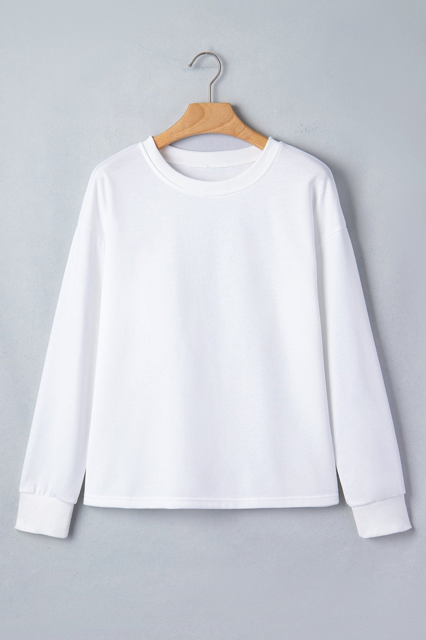 Solid Drop Shoulder Long Sleeve Top - Rooted & Reckless Co.