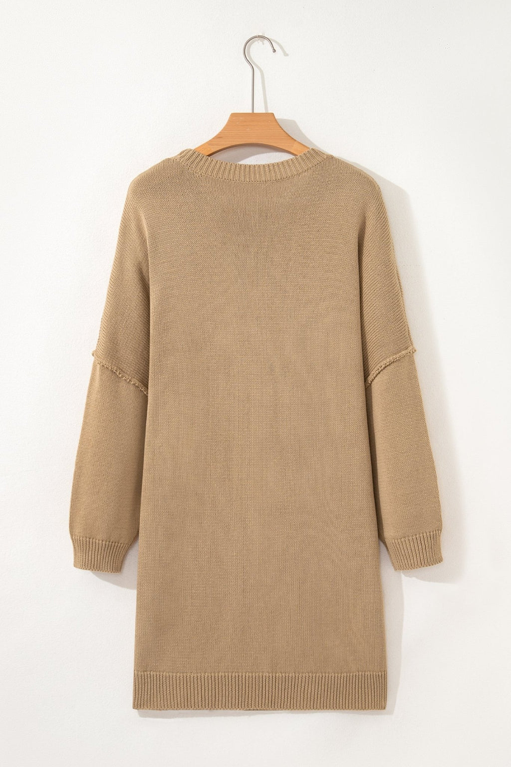 Solid Drop Shoulder Oversize Mini Sweater Dress - Rooted & Reckless Co.