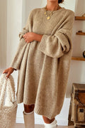 Solid Drop Shoulder Oversize Mini Sweater Dress - Rooted & Reckless Co.