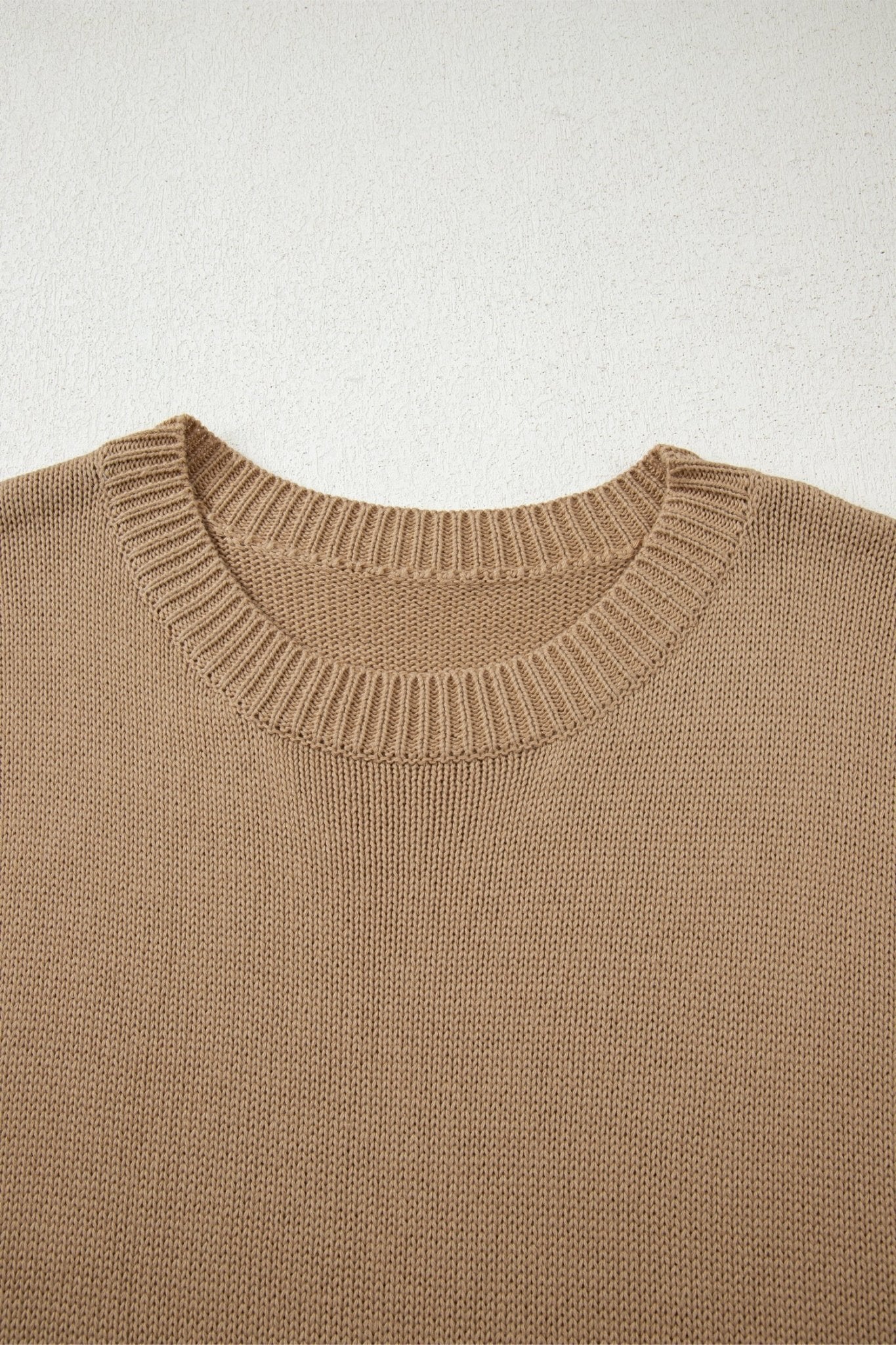 Solid Drop Shoulder Oversize Mini Sweater Dress - Rooted & Reckless Co.