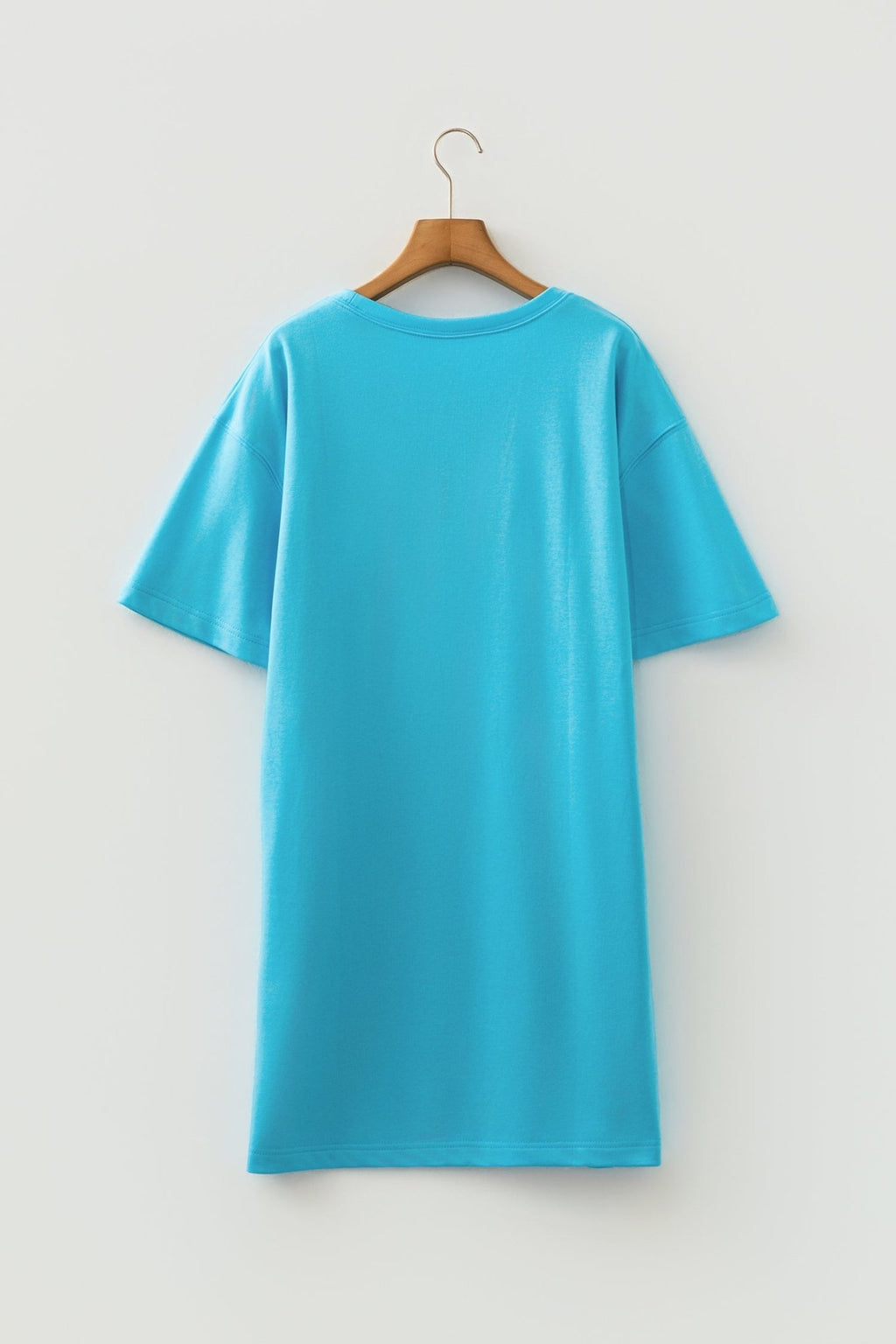 Solid Drop Shoulder T-Shirt Mini Dress - Rooted & Reckless Co.