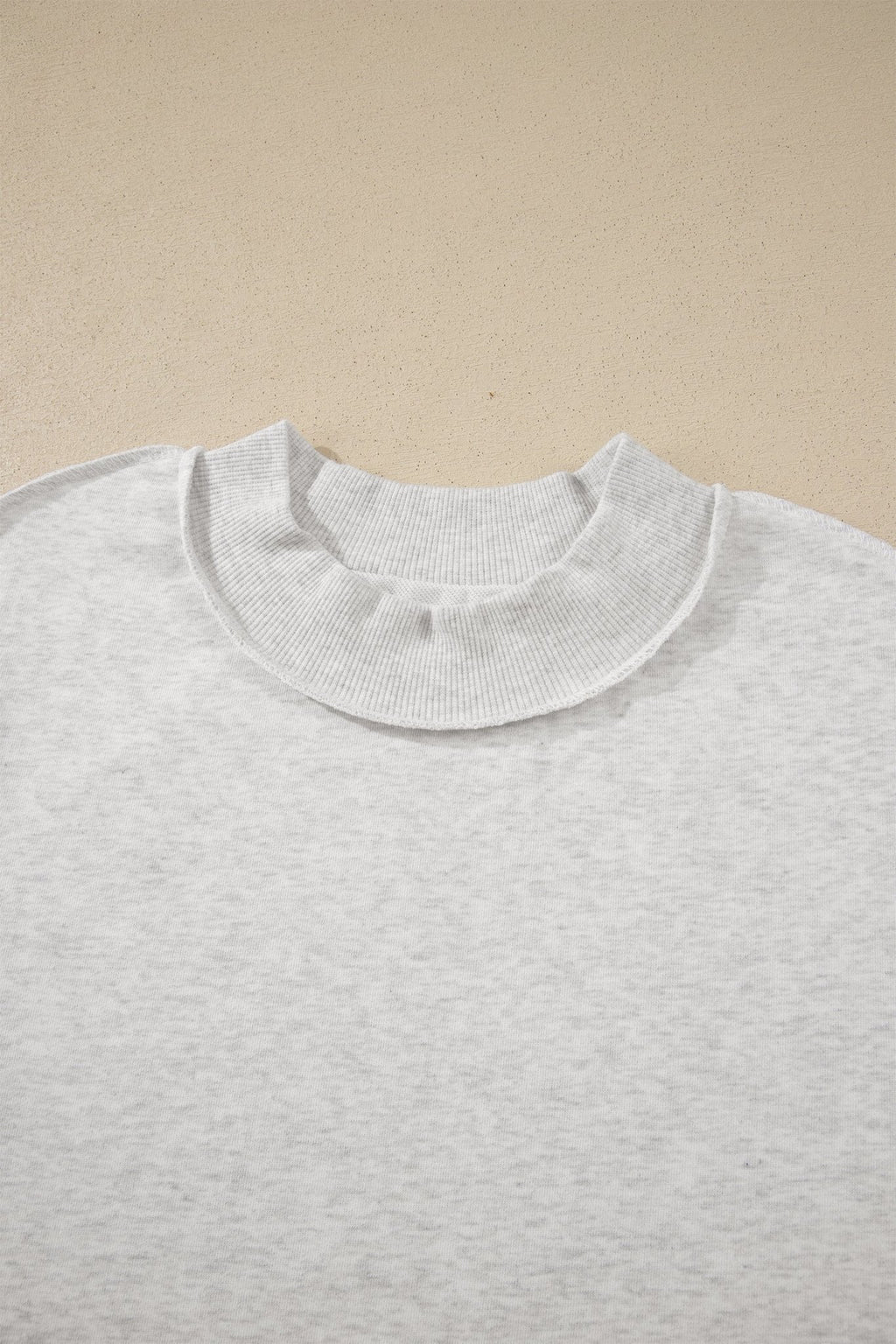 Solid Exposed Seam Mock Neck Tee - Rooted & Reckless Co.