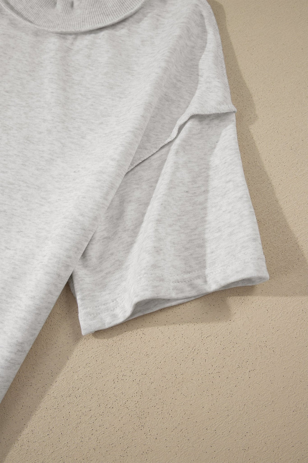 Solid Exposed Seam Mock Neck Tee - Rooted & Reckless Co.