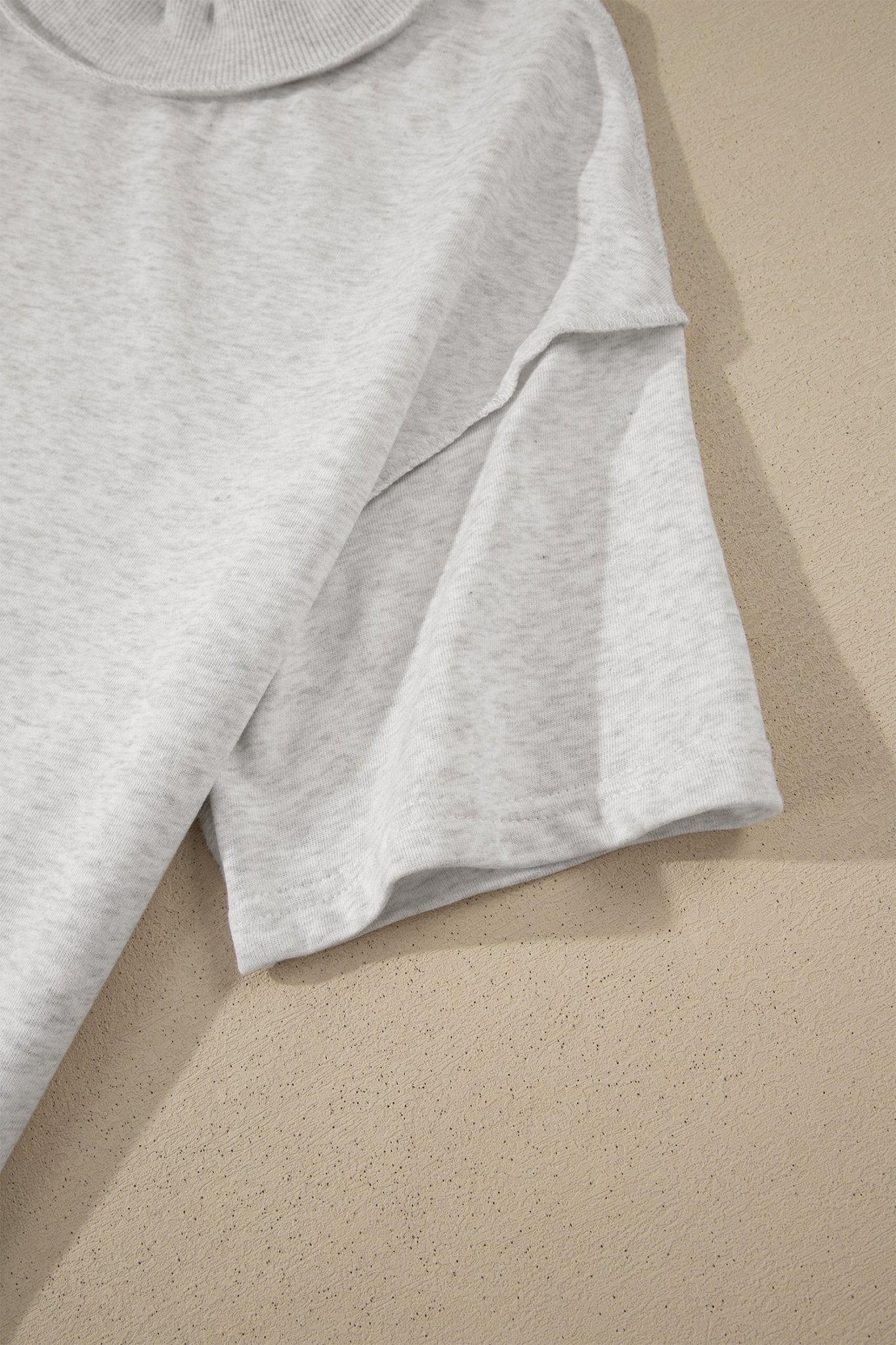 Solid Exposed Seam Mock Neck Tee - Rooted & Reckless Co.