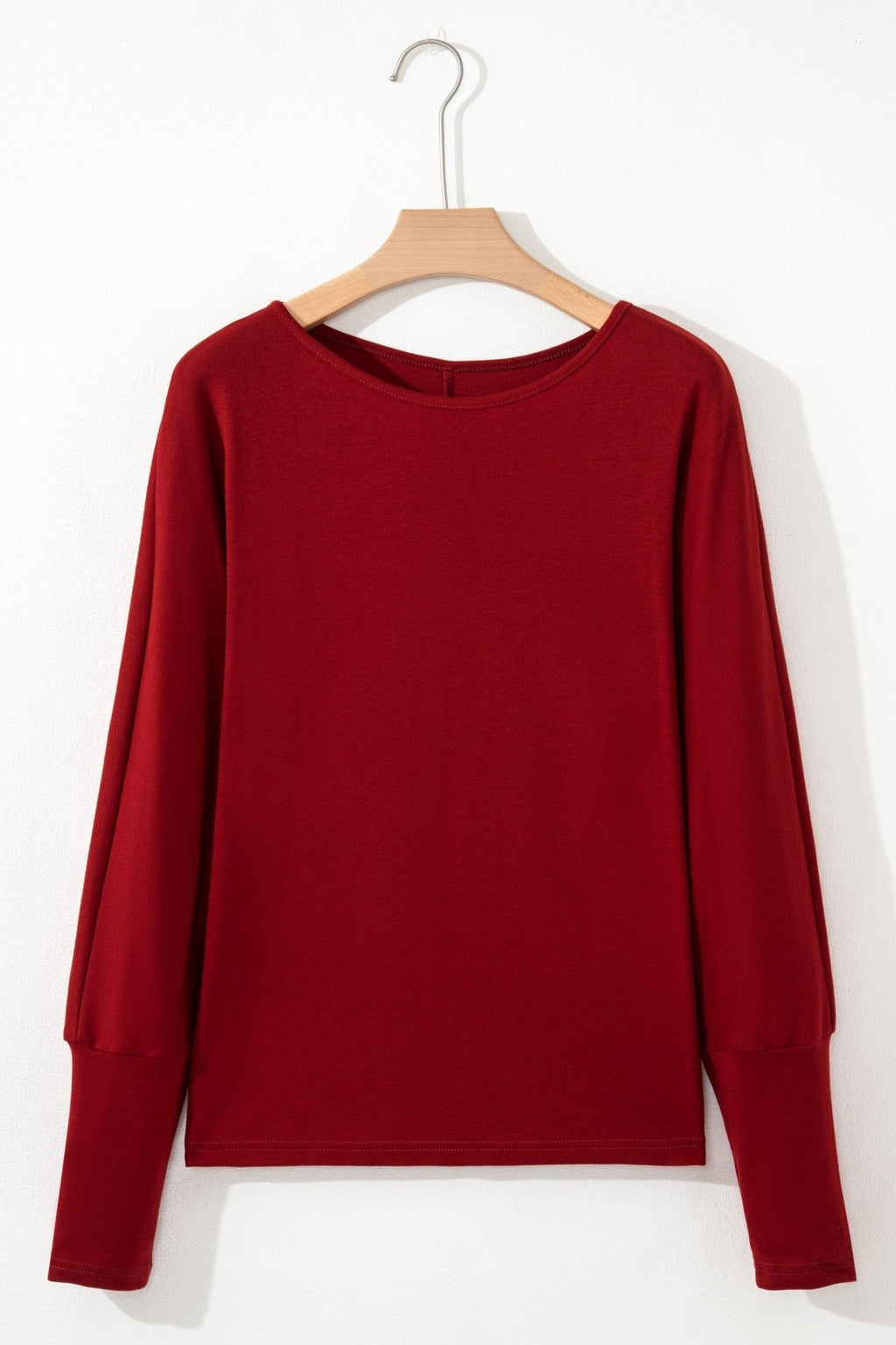 Solid Extended Cuff Long Sleeve Top - Rooted & Reckless Co.