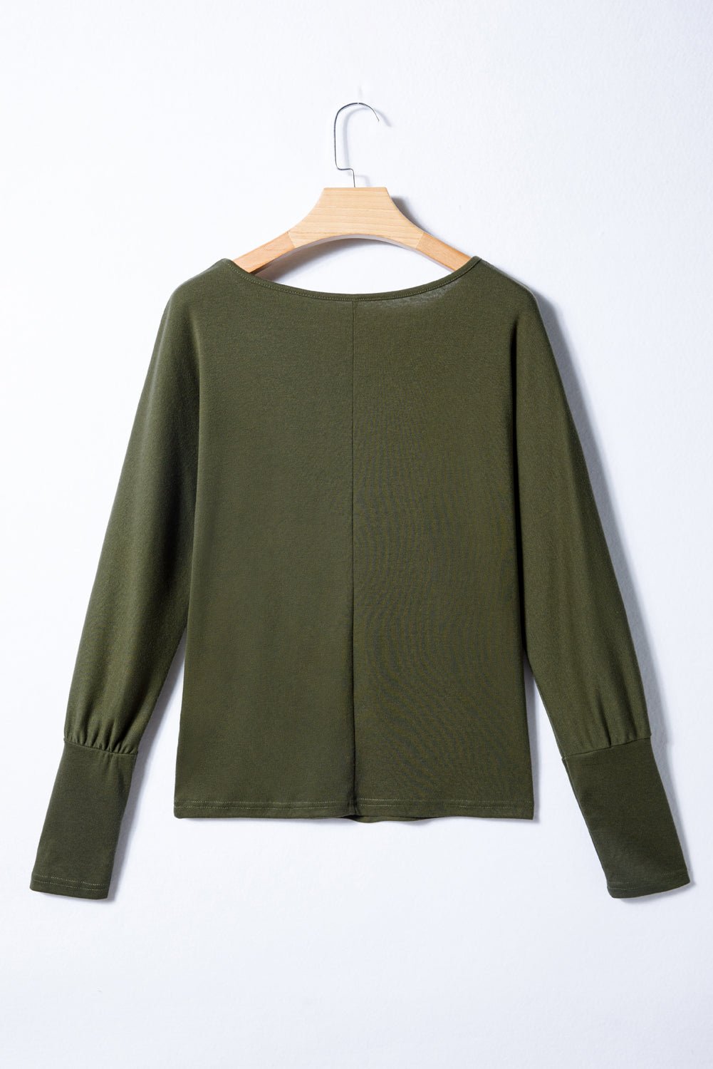 Solid Extended Cuff Long Sleeve Top - Rooted & Reckless Co.