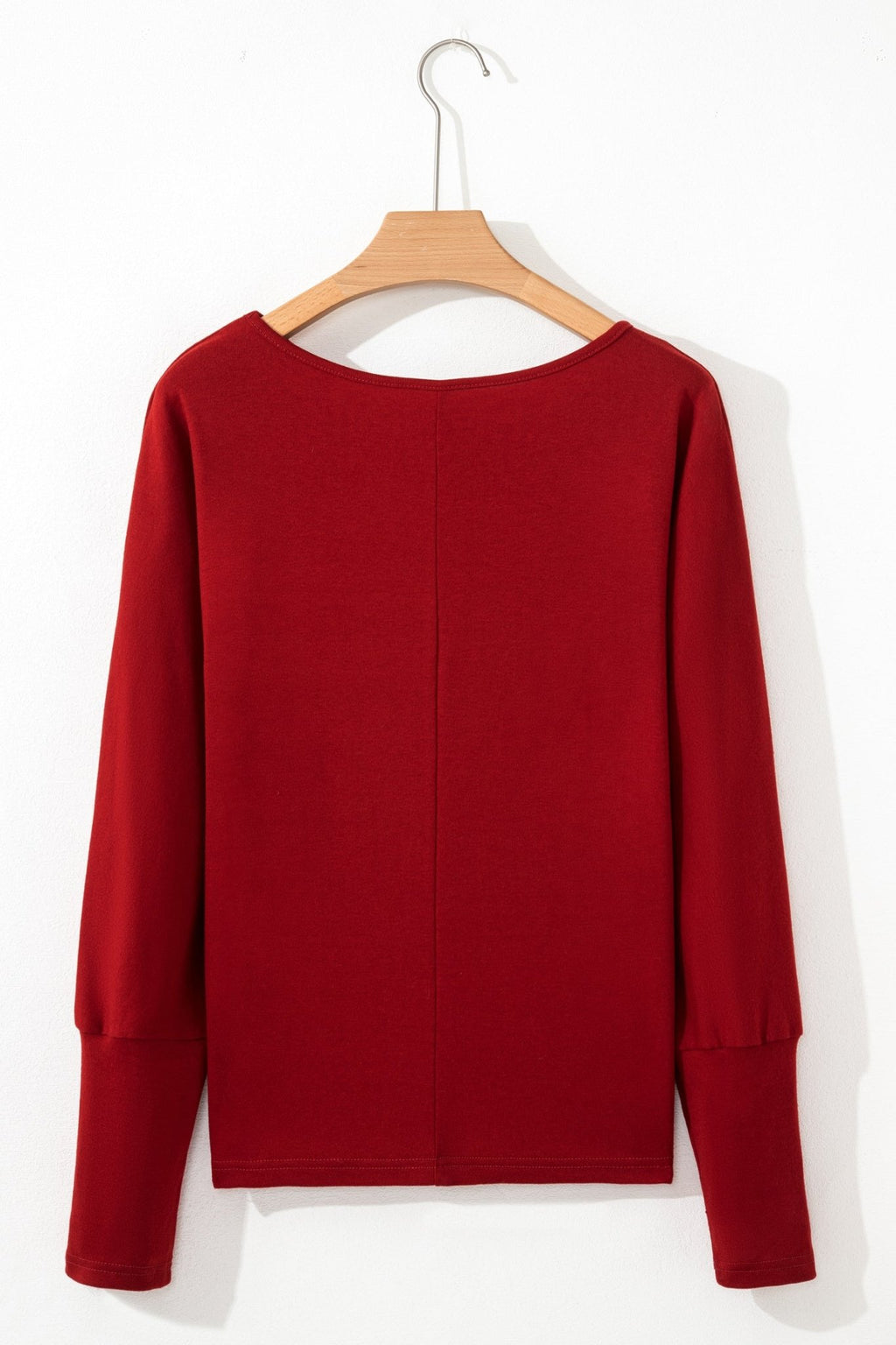 Solid Extended Cuff Long Sleeve Top - Rooted & Reckless Co.
