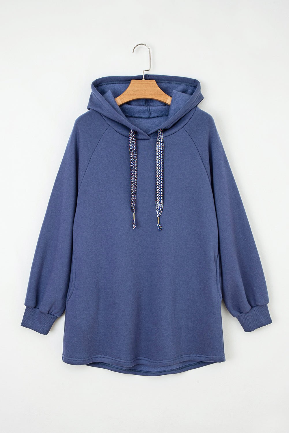 Solid Fleece Lined Drawstring Hoodie - Rooted & Reckless Co.