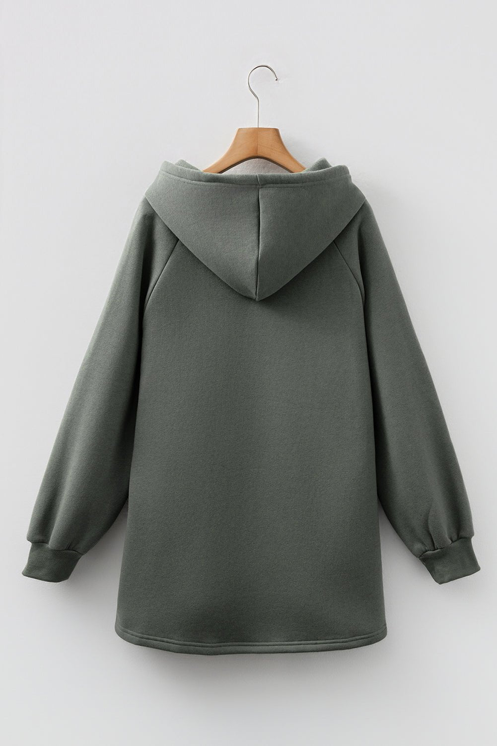 Solid Fleece Lined Drawstring Hoodie - Rooted & Reckless Co.
