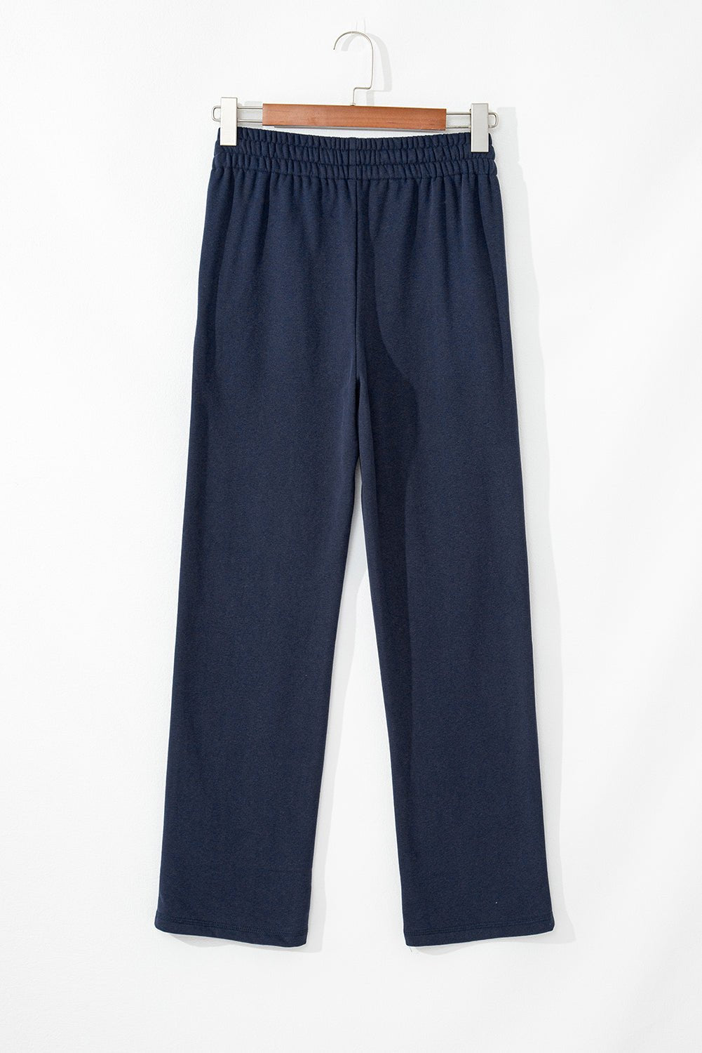 Solid Fleece-Lined Drawstring Waist Pants - Rooted & Reckless Co.