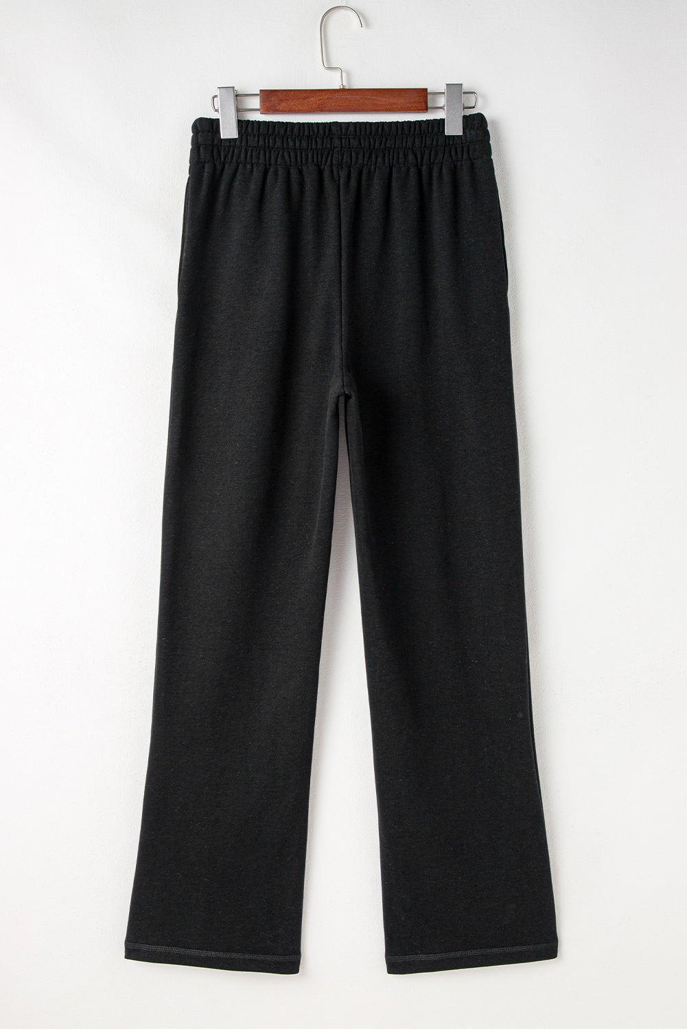 Solid Fleece-Lined Drawstring Waist Pants - Rooted & Reckless Co.