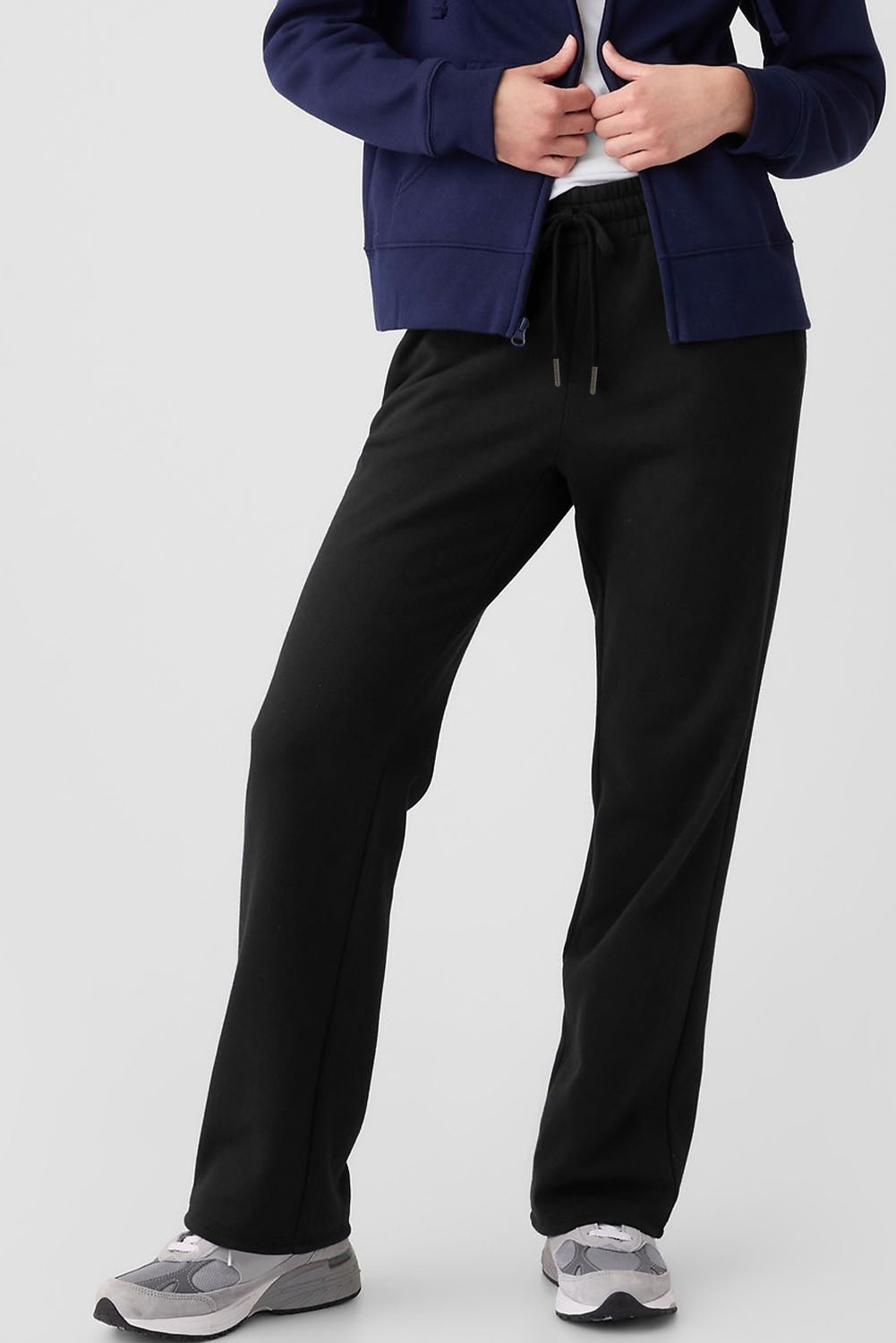 Solid Fleece-Lined Drawstring Waist Pants - Rooted & Reckless Co.