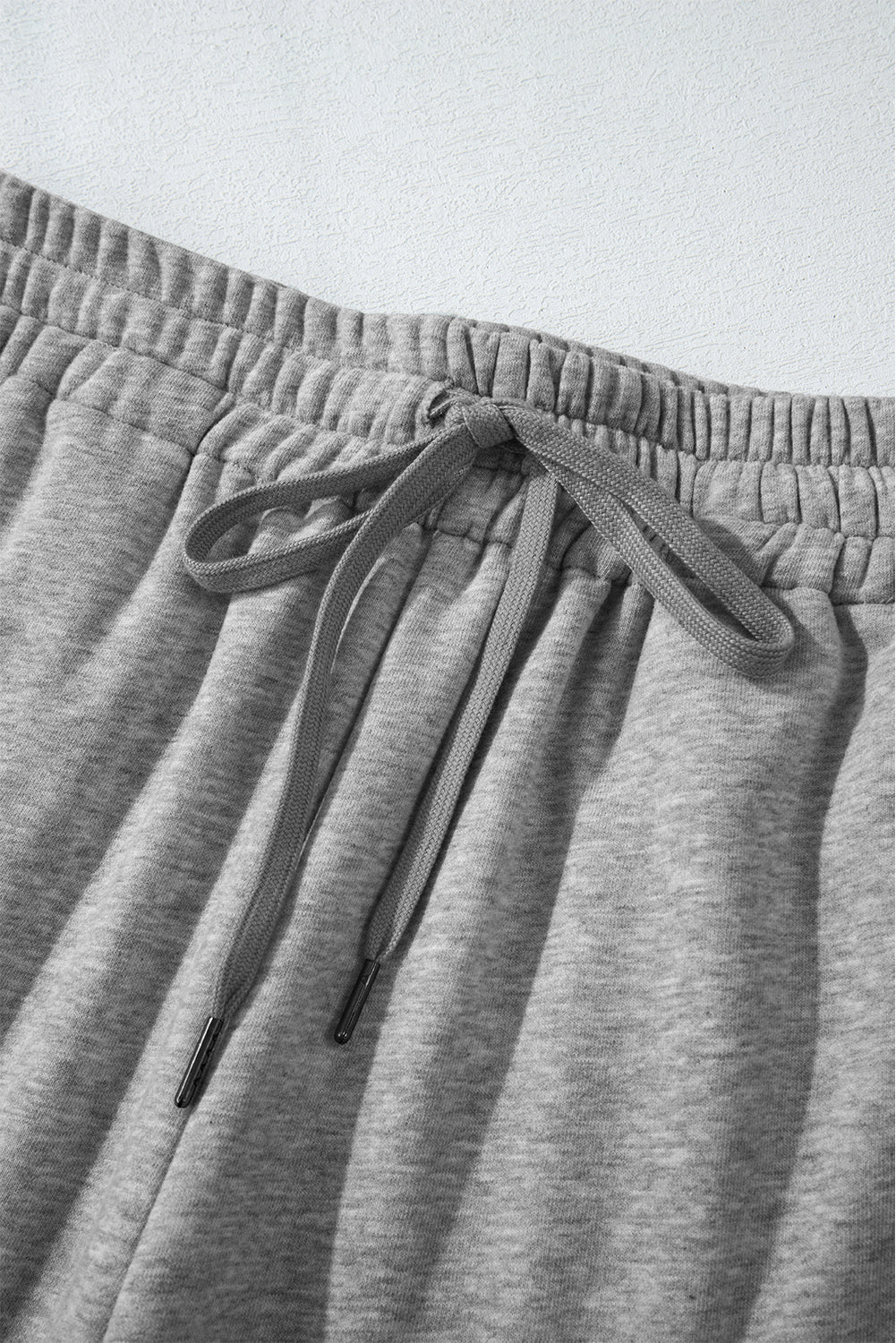 Solid Fleece-Lined Drawstring Waist Pants - Rooted & Reckless Co.