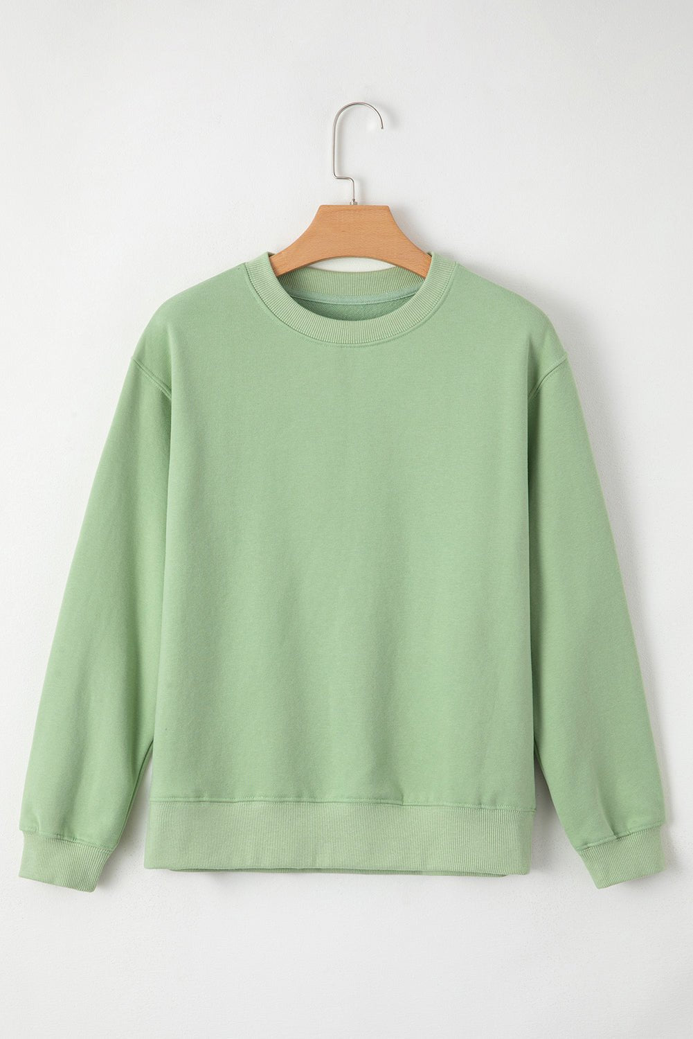 Solid Fleece Lined Drop Shoulder Terry Sweatshirt - Rooted & Reckless Co.