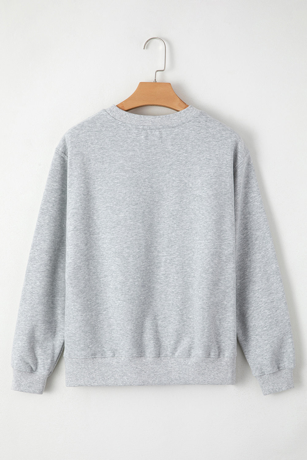 Solid Fleece Lined Drop Shoulder Terry Sweatshirt - Rooted & Reckless Co.
