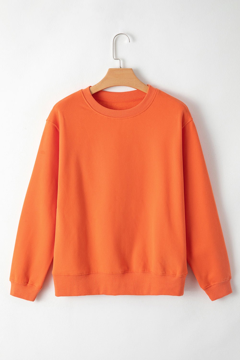 Solid Fleece Lined Drop Shoulder Terry Sweatshirt - Rooted & Reckless Co.