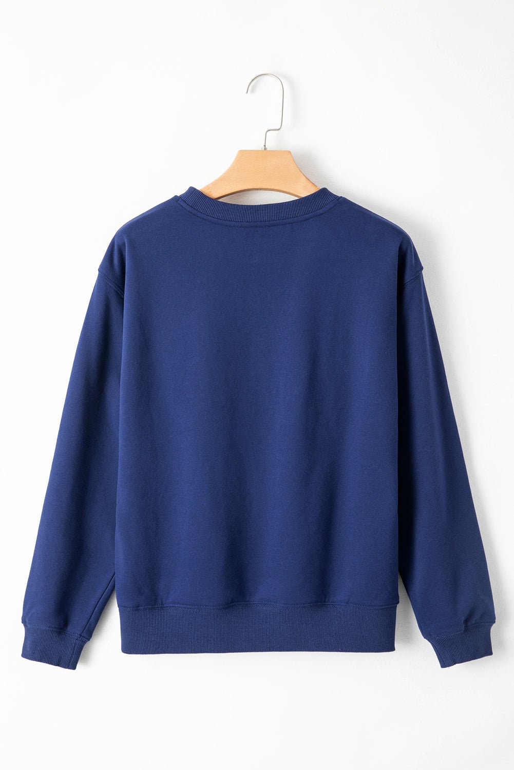 Solid Fleece Lined Drop Shoulder Terry Sweatshirt - Rooted & Reckless Co.