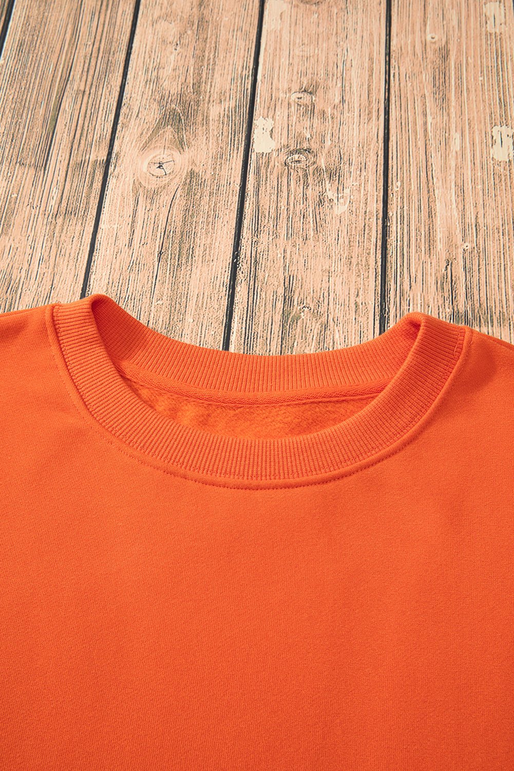 Solid Fleece Lined Drop Shoulder Terry Sweatshirt - Rooted & Reckless Co.