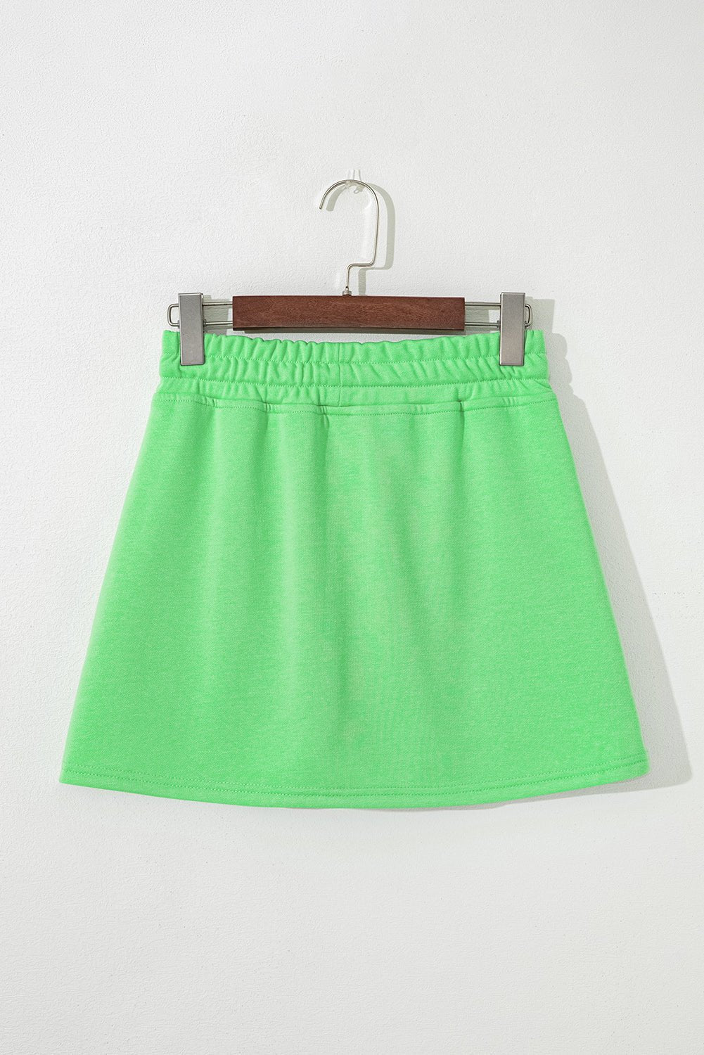 Solid French Terry Drawstring Waist Mini Skort - Rooted & Reckless Co.