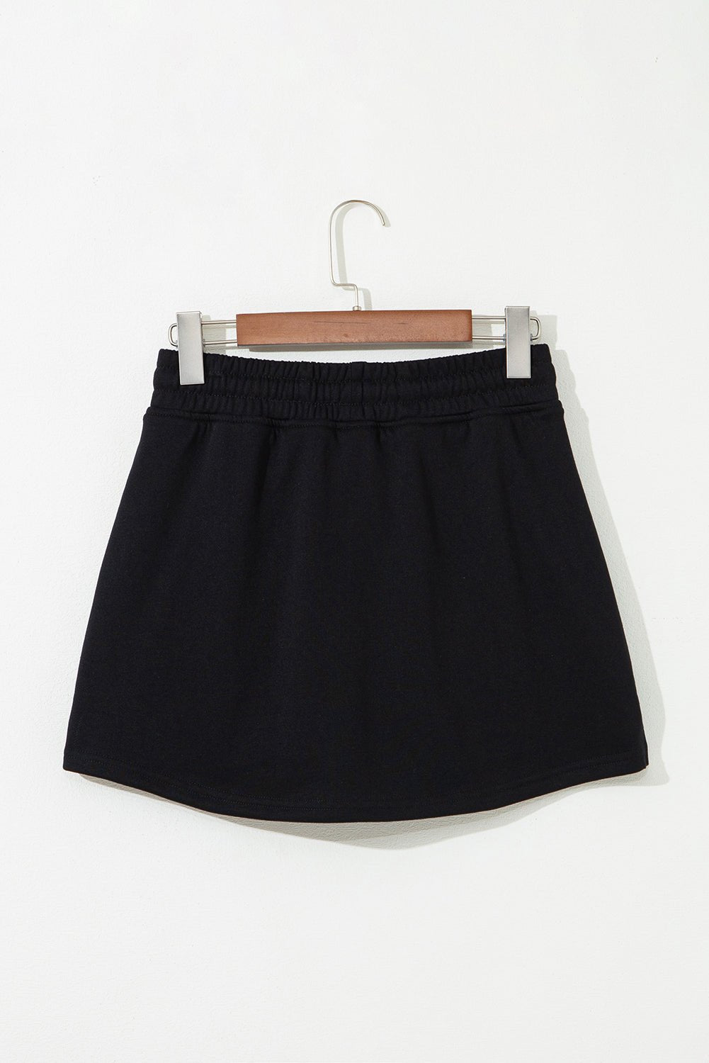 Solid French Terry Drawstring Waist Mini Skort - Rooted & Reckless Co.