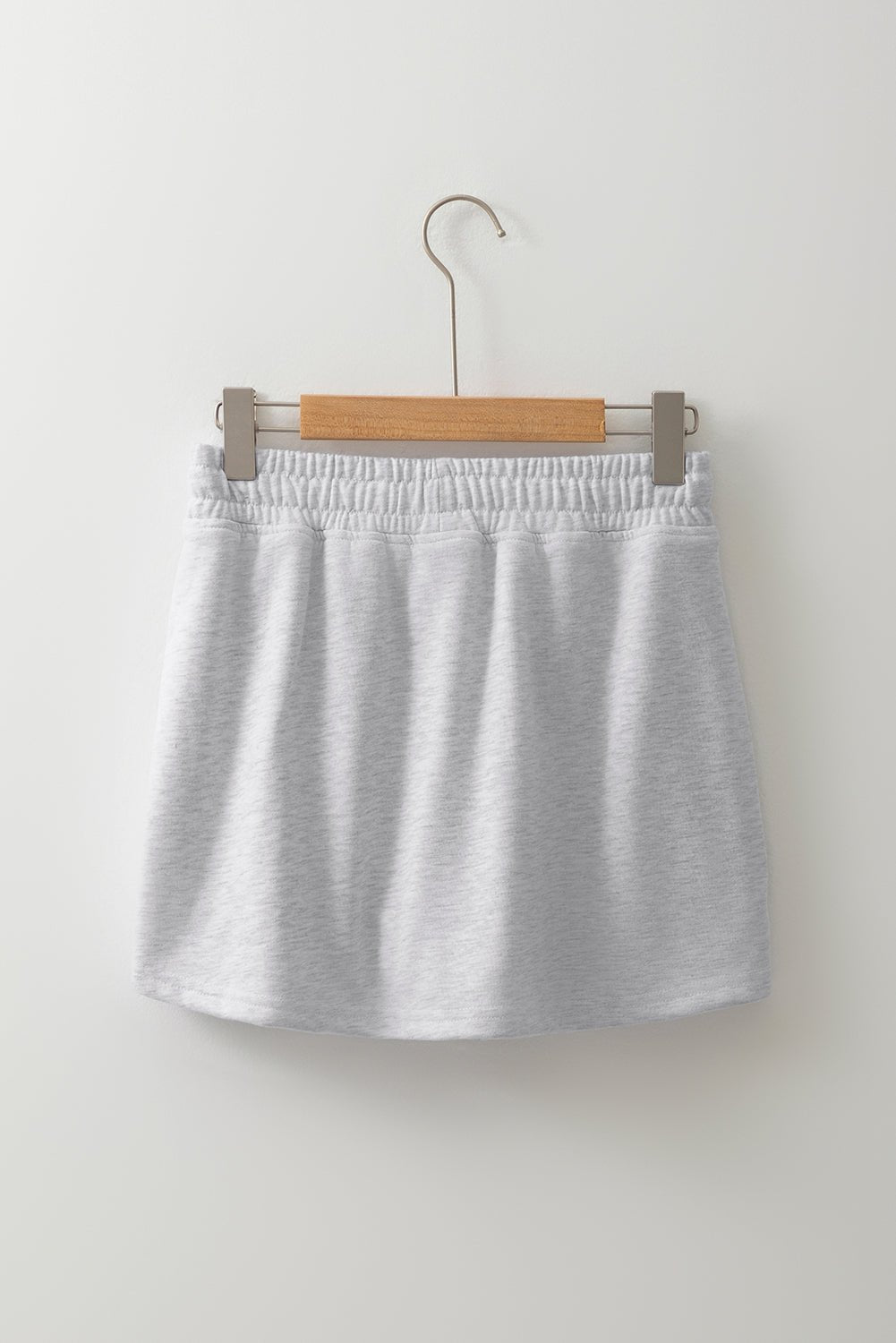 Solid French Terry Drawstring Waist Mini Skort - Rooted & Reckless Co.