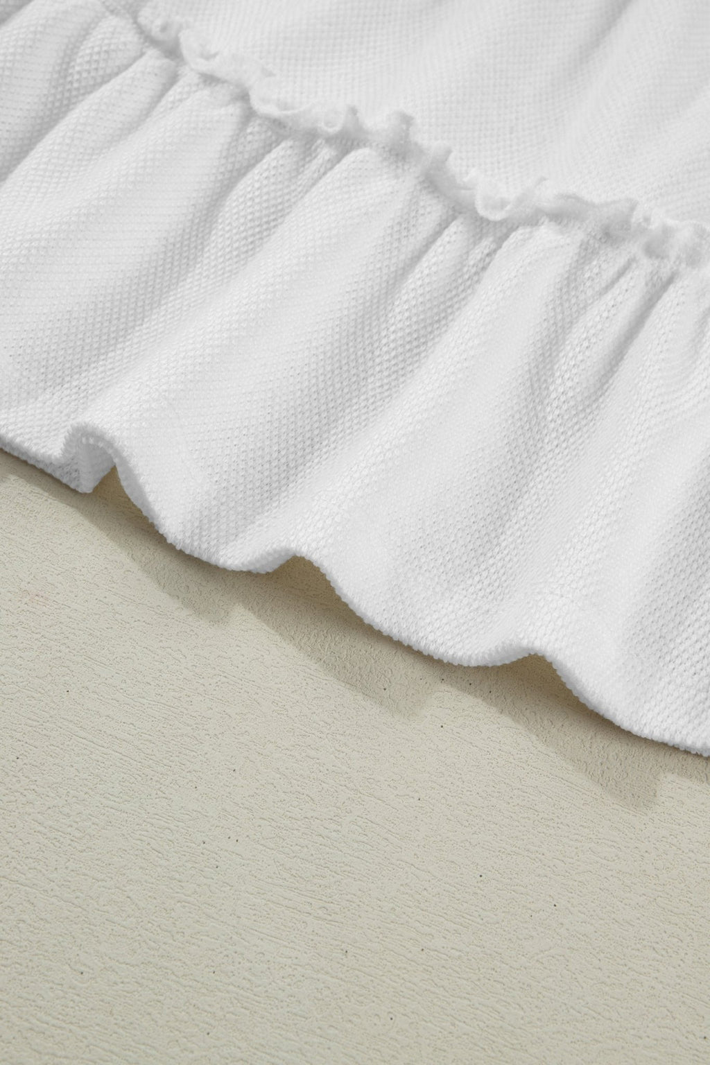 Solid Frilled Ruffle Tiered Tank Top - Rooted & Reckless Co.