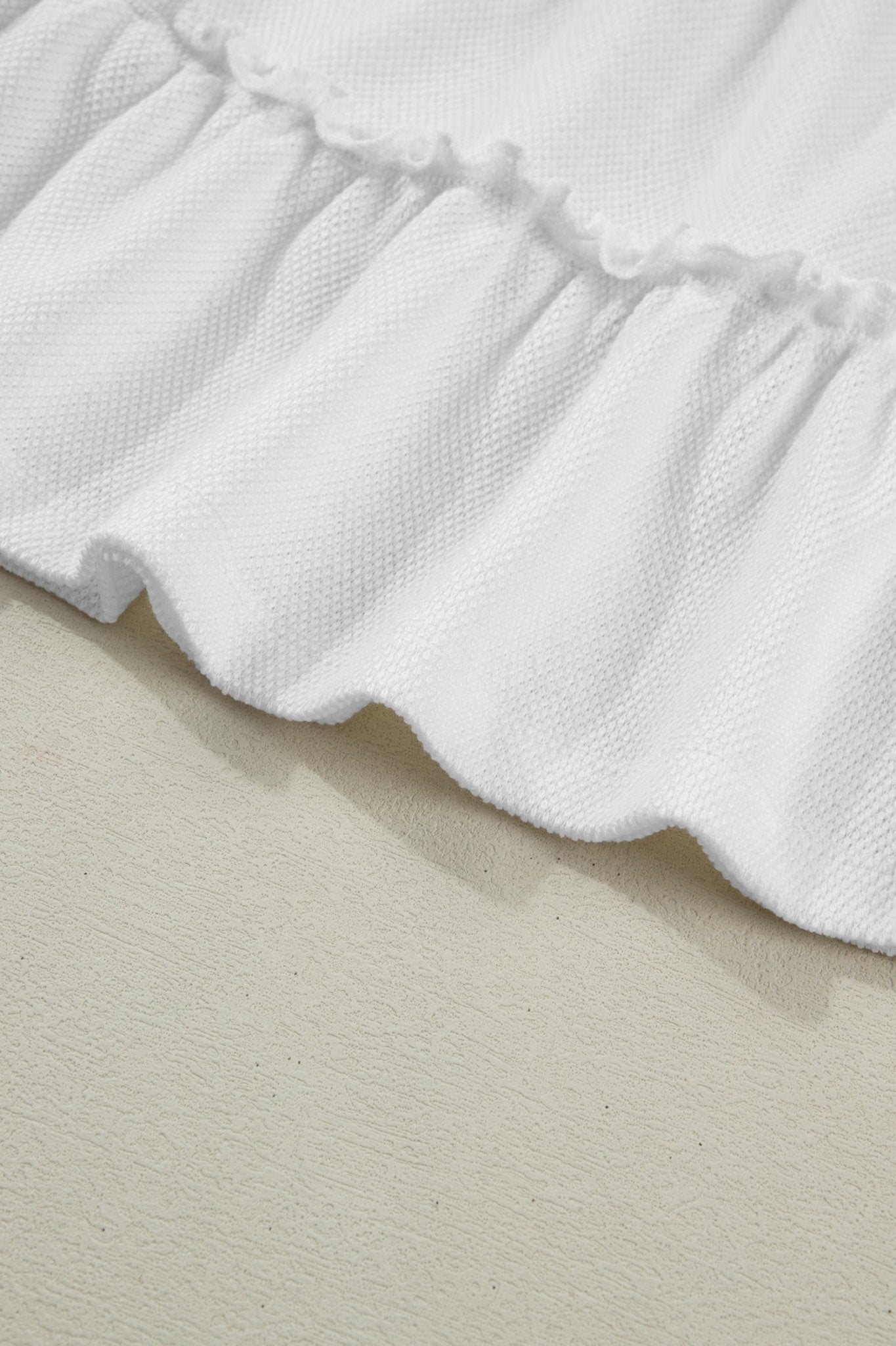Solid Frilled Ruffle Tiered Tank Top - Rooted & Reckless Co.