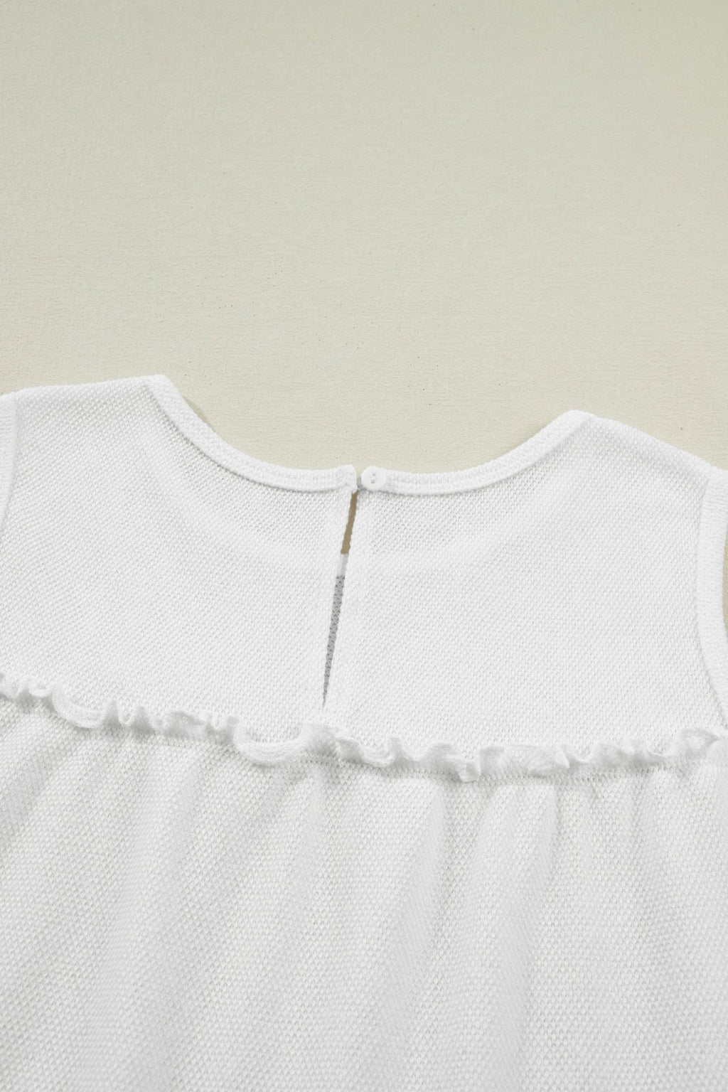 Solid Frilled Ruffle Tiered Tank Top - Rooted & Reckless Co.