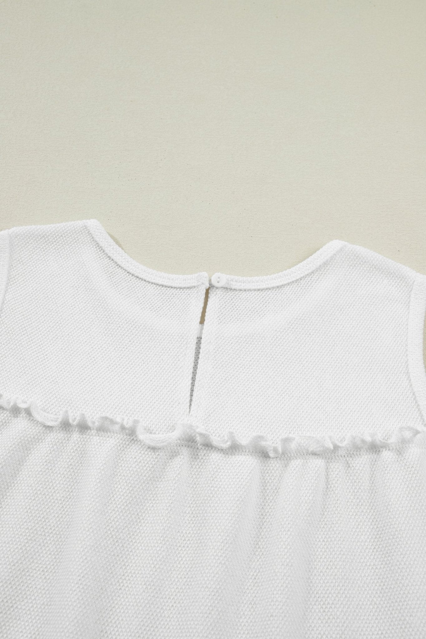 Solid Frilled Ruffle Tiered Tank Top - Rooted & Reckless Co.