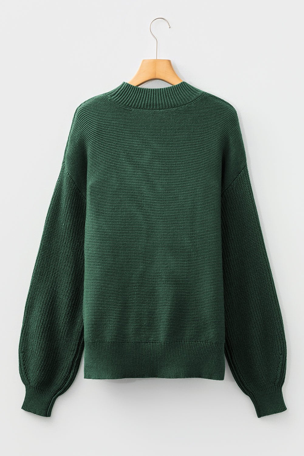 Solid Front Seam Drop Shoulder Sweater - Rooted & Reckless Co.