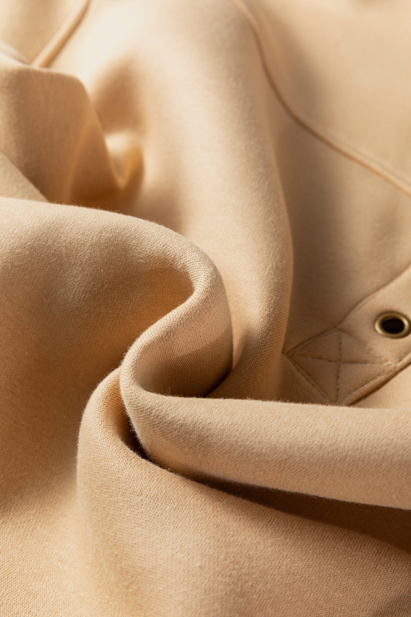 Solid Grommet V-Neck Drop Shoulder Sweatshirt - Rooted & Reckless Co.